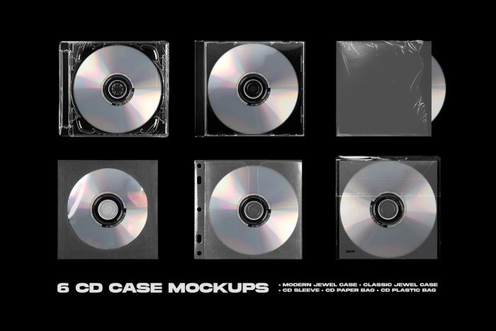 flyerwrk CD Mockup Bundle 3