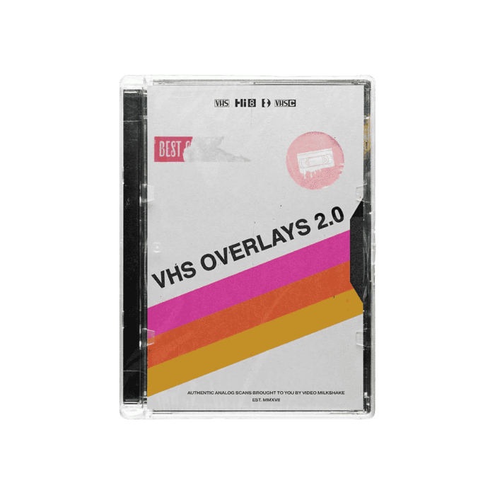 Video Milkshake VHS Glitches and Overlays Pack 2.0
