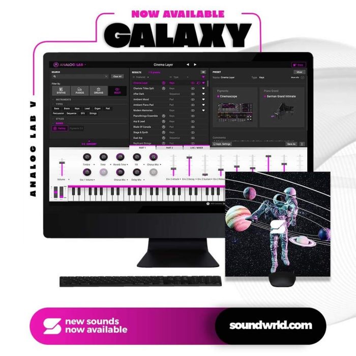 Soundwrld Galaxy Analog Lab V Bank