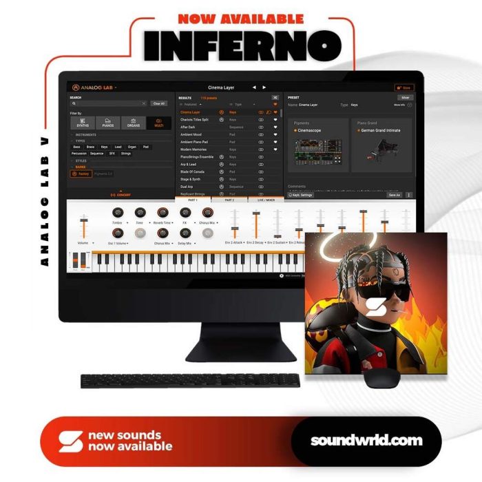 Soundwrld Inferno Analog Lab V Bank
